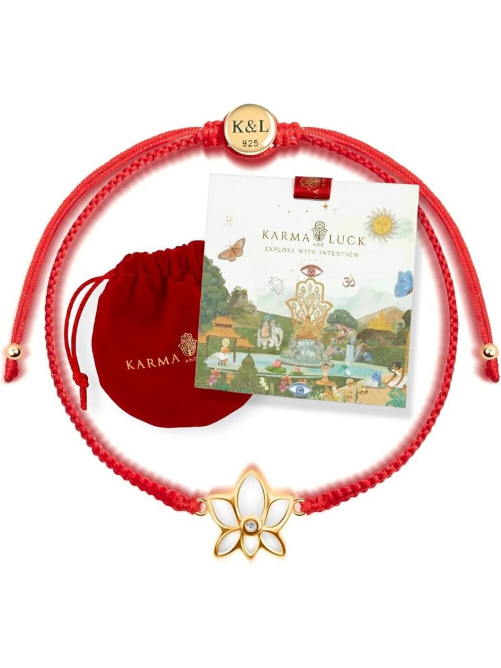 Adjustable Red String Bracelet for Women | Boho Charm, Good Luck Jewelry
